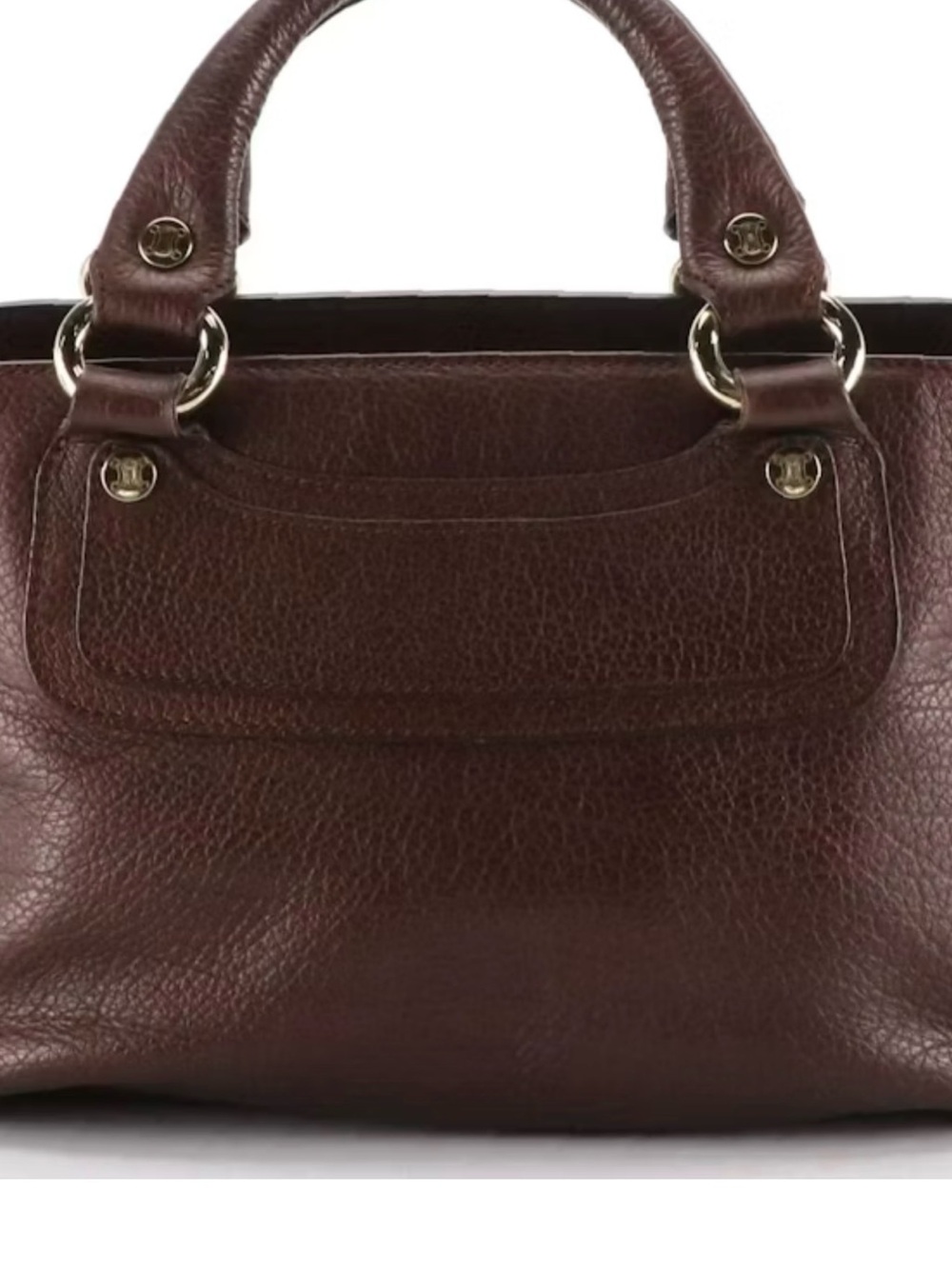 Celine Boogie Bag in Brown in Shimmery Brown Calfskin Leather - Picture 4 of 10